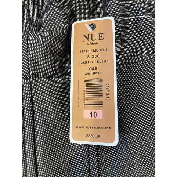 NUE by Shani Size 10 NWT Sleeveless Gunmetal Shaping Corset Midi Dress Flower - Picture 7 of 11